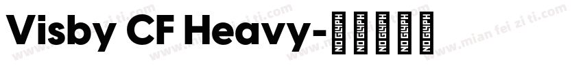 Visby CF Heavy字体转换